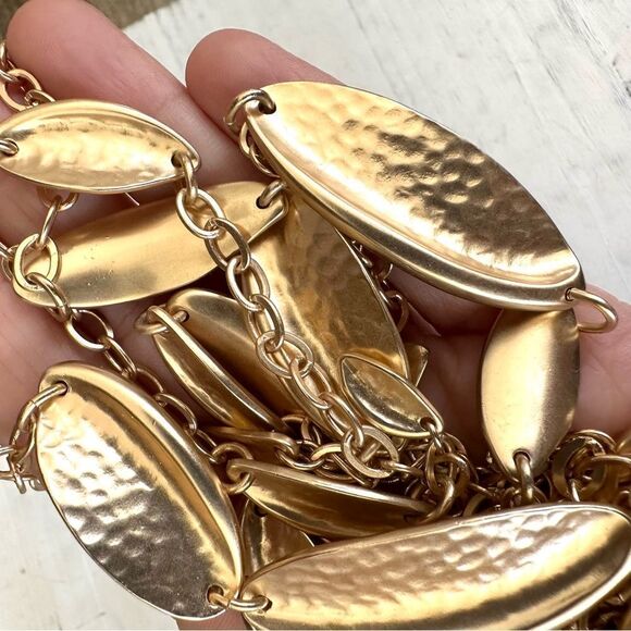 Chico’s gold tone Hera multi chain necklace NWT - Picture 3 of 9